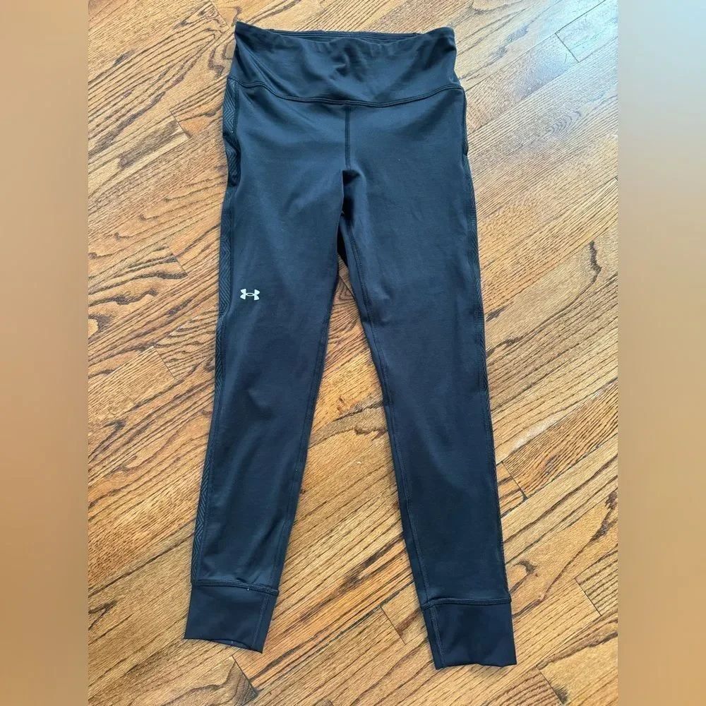 UNDER ARMOUR Black Gray Jogger Leggings Medium